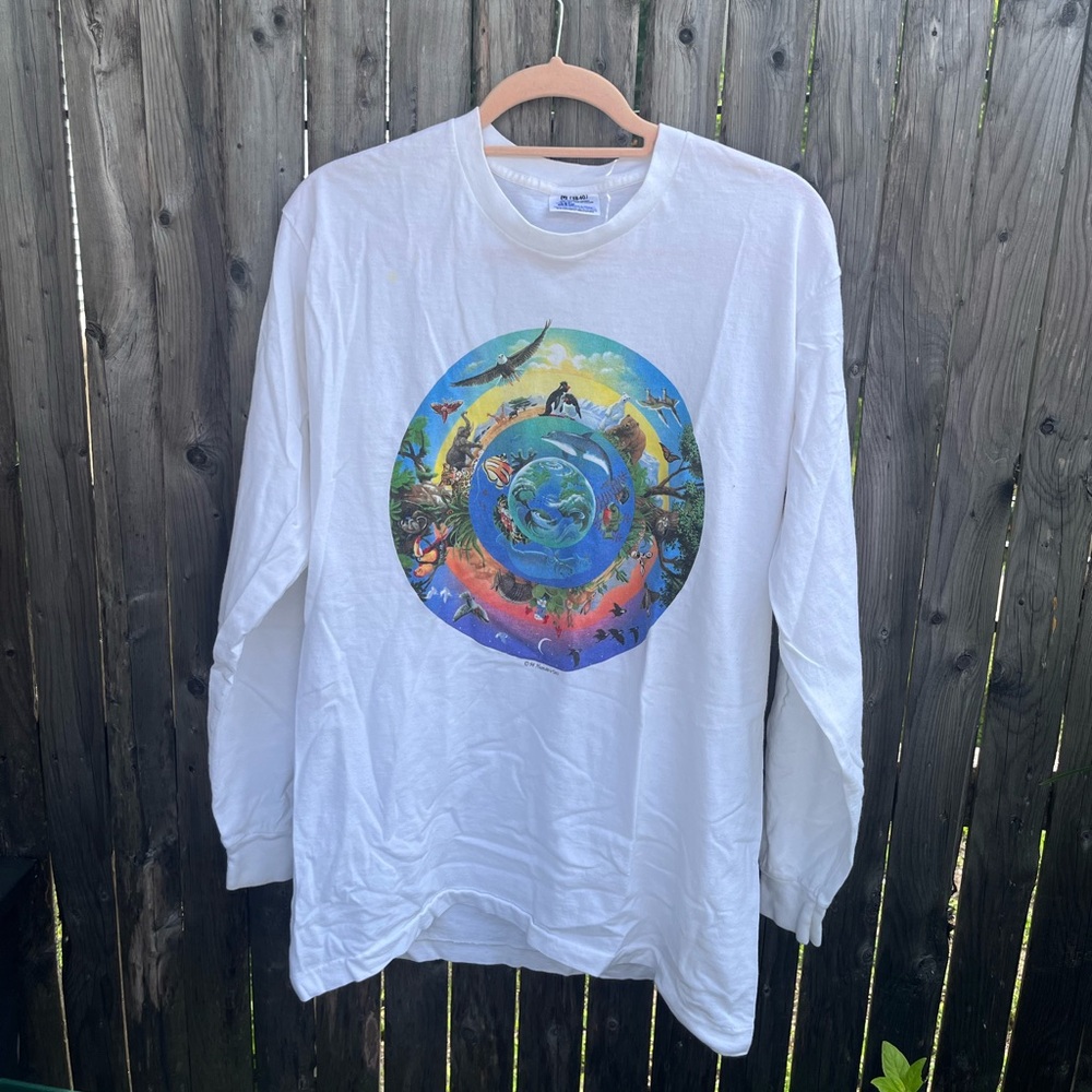 RARE Vintage Human-i-Tees 1990s Graphic Long Sleeve